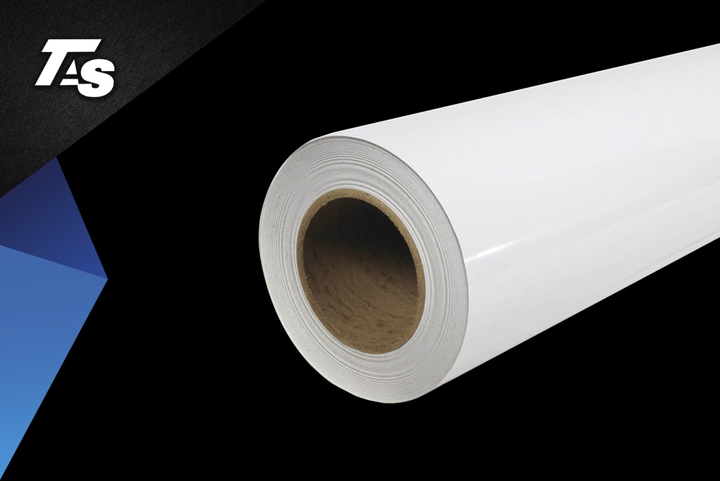 PRINTABLE PVC WHITE MATTE + ADHESIVE DOT REMOVABLE 54" X 164'