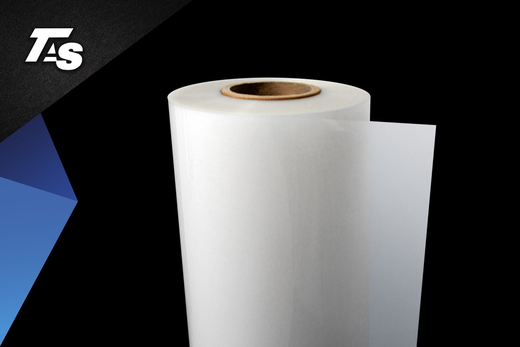 3MIL MATTE 12*250 (.6-2.4 PET)  POLYESTER 1" CORE